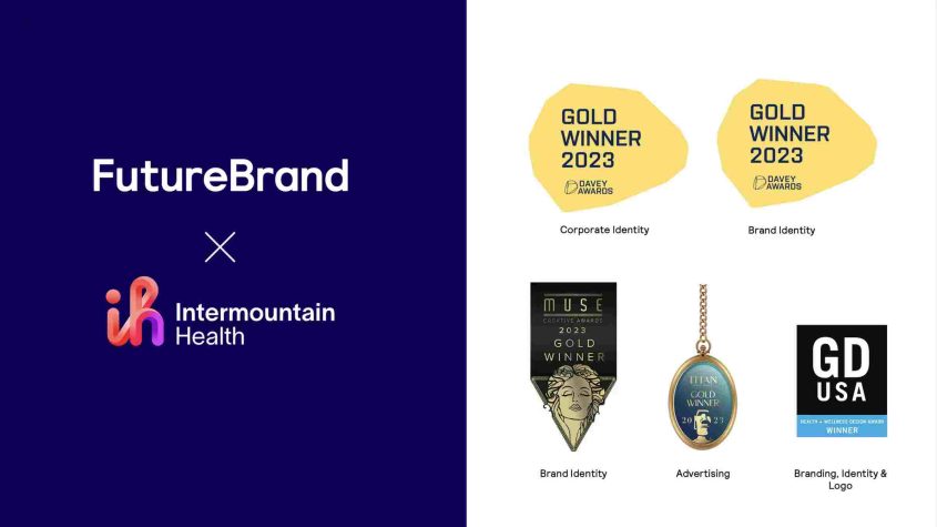 FutureBrand North America 因Intermountain Health品牌重塑荣获五项大奖